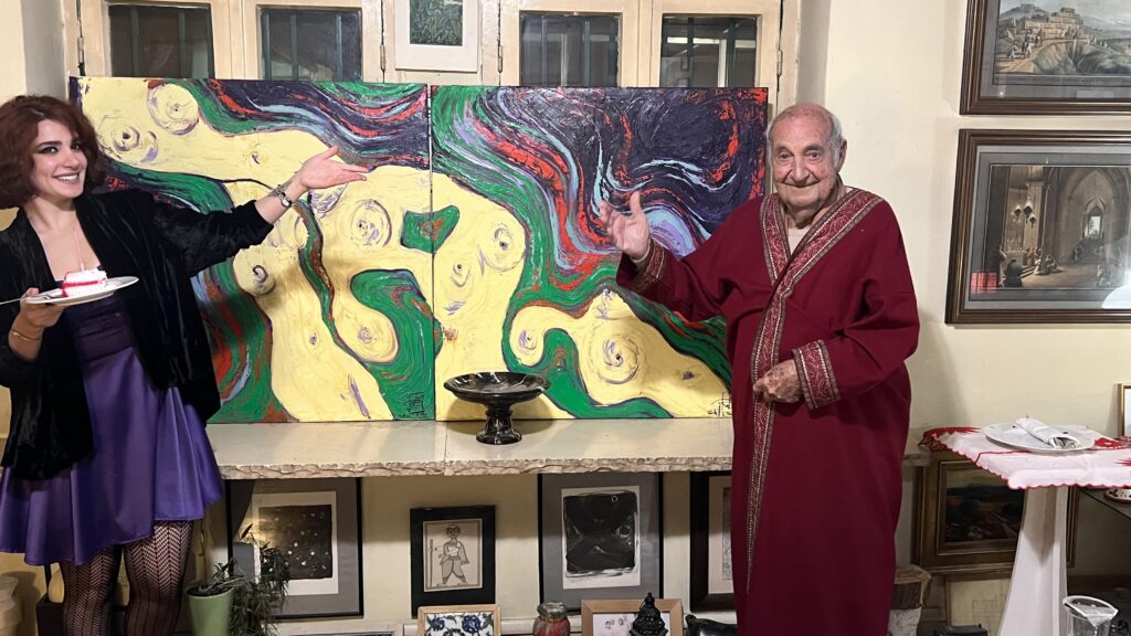 Solin et le Duc de Jordanie devant Les Déesses Pourpres d’avant le siècle