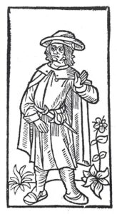 Portrait gravé de François Villon, édition de 1489