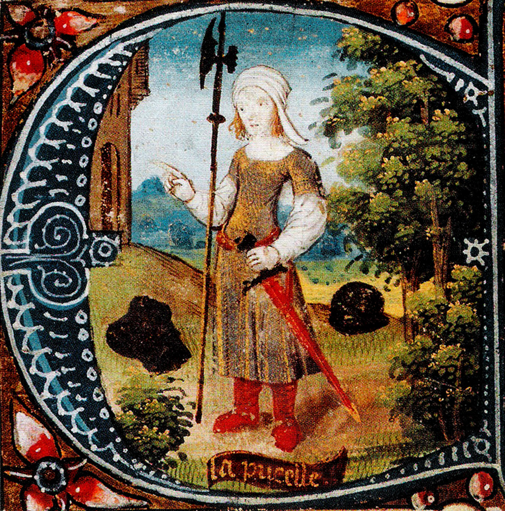 Jeanne d'Arc, miniature du XVe siècle