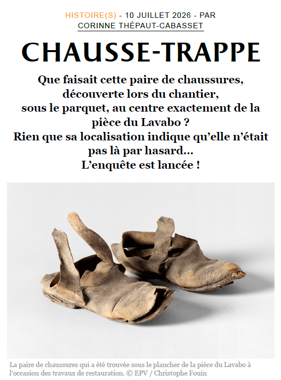 Capture d'écran de l'article « Chausse-trappe » des Carnets de Versailles