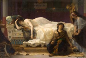 Phèdre accablée sur sa couche, peinture d'Alexandre Cabanel, 1880